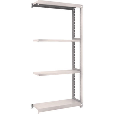 TRUSCO スチールラック M2型軽中量棚 860×300×H1800 4段 連結 ネオグレー M2-6334B NG 1セット(1個)（直送品）