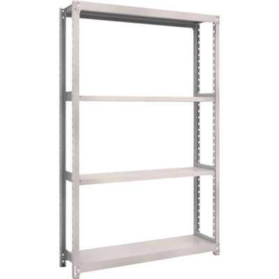 TRUSCO スチールラック M2型軽中量棚 1160×300×H1800 4段 単体 ネオグレー M2-6434 NG 1セット(1個)（直送品）