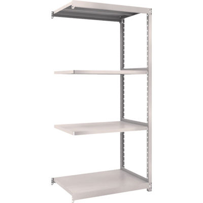 TRUSCO スチールラック M2型軽中量棚 860×600×H1800 4段 連結 ネオグレー M2-6364B NG 1セット(1個)（直送品）