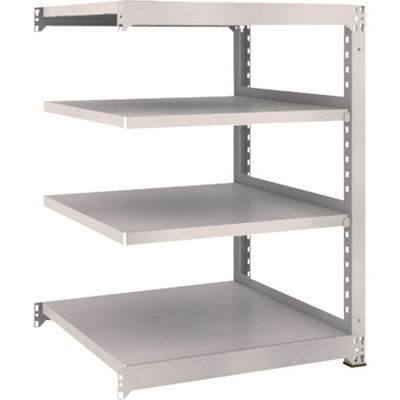 TRUSCO スチールラック M3型中量棚 900×921×H1200 4段 連結 ネオグレー M3-4394B NG 1セット(1個)（直送品）