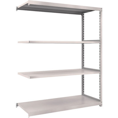 TRUSCO スチールラック M2型軽中量棚 1460×600×H1800 4段 連結 ネオグレー M2-6564B NG 1セット(1個)（直送品）