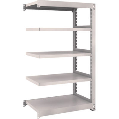 TRUSCO スチールラック M3型中量棚 900×571×H1500 5段 連結 ネオグレー M3-5365B NG 1セット(1個)（直送品）