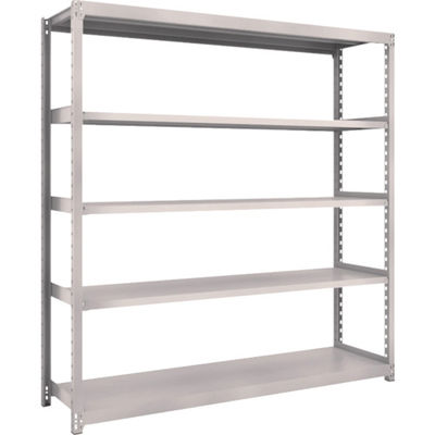 TRUSCO スチールラック M2型軽中量棚 1760×450×H1800 5段 単体 ネオグレー M2-6645 NG 1セット(1個)（直送品）