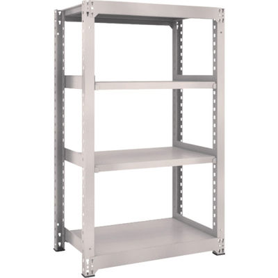 TRUSCO スチールラック M3型中量棚 900×571×H1500 4段 単体 ネオグレー M3-5364 NG 1セット(1個)（直送品）