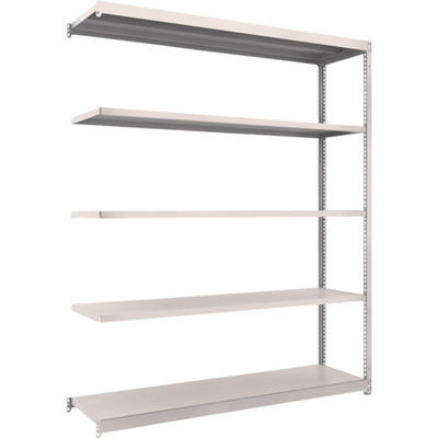 TRUSCO スチールラック M1.5型軽中量棚 1760X445XH2100 5段連結 ネオグレー M1.5-7645B NG（直送品）