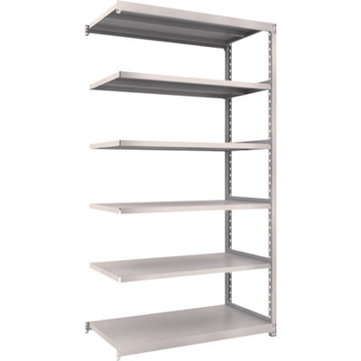 TRUSCO スチールラック M2型軽中量棚 1160×600×H2100 6段 連結 ネオグレー M2-7466B NG 1セット(1個)（直送品）