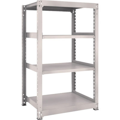 TRUSCO スチールラック M3型中量棚 900×721×H1500 4段 単体 ネオグレー M3-5374 NG 1セット(1個)（直送品）