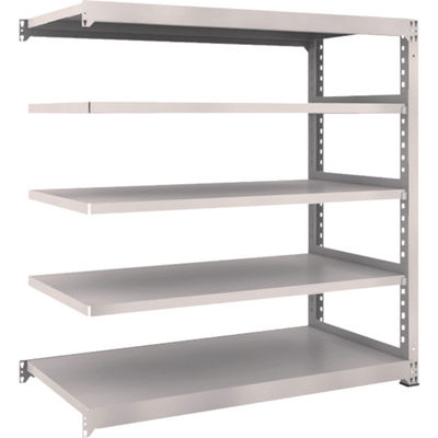 TRUSCO スチールラック M3型中量棚 1500×721×H1500 5段 連結 ネオグレー M3-5575B NG 1セット(1個)（直送品）