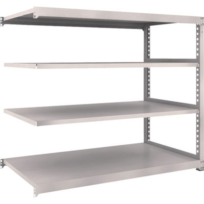 TRUSCO スチールラック M3型中量棚 1800×921×H1500 4段 連結 ネオグレー M3-5694B NG 1セット(1個)（直送品）