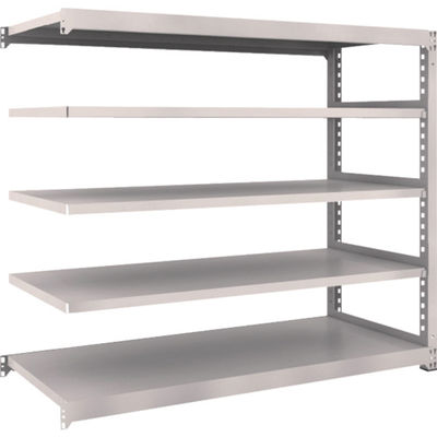 TRUSCO スチールラック M3型中量棚 1800×721×H1500 5段 連結 ネオグレー M3-5675B NG 1セット(1個)（直送品）