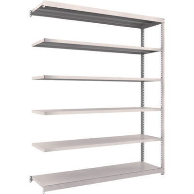 TRUSCO スチールラック M1.5型軽中量棚 1760×445×H2100 6段連結 ネオグレー M1.5-7646B NG（直送品）