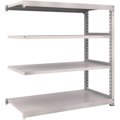 TRUSCO スチールラック M3型中量棚 1500×721×H1500 4段 連結 ネオグレー M3-5574B NG 1セット(1個)（直送品）