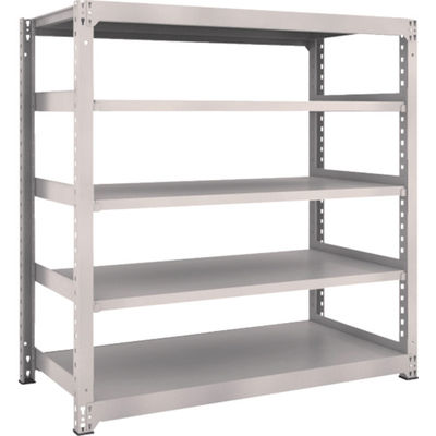 TRUSCO スチールラック M3型中量棚 1500×721×H1500 5段 単体 ネオグレー M3-5575 NG 1セット(1個)（直送品）