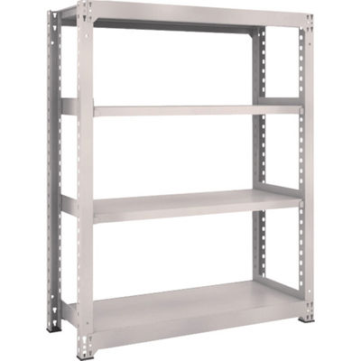 TRUSCO スチールラック M3型中量棚 1200×471×H1500 4段 単体 ネオグレー M3-5454 NG 1セット(1個)（直送品）