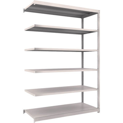 TRUSCO スチールラック M1.5型軽中量棚 1460×595×H2100 6段連結 ネオグレー M1.5-7566B NG（直送品）
