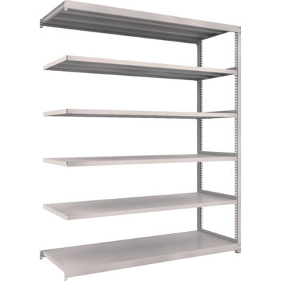 TRUSCO スチールラック M2型軽中量棚 1760×600×H2100 6段 連結 ネオグレー M2-7666B NG 1セット(1個)（直送品）