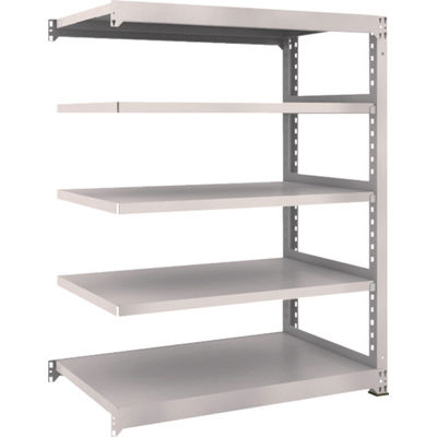 TRUSCO スチールラック M3型中量棚 1200×721×H1500 5段 連結 ネオグレー M3-5475B NG 1セット(1個)（直送品）