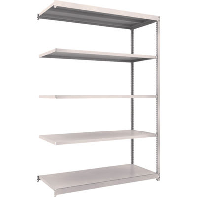 TRUSCO スチールラック M1.5型軽中量棚 1460X595XH2100 5段連結 ネオグレー M1.5-7565B NG（直送品）