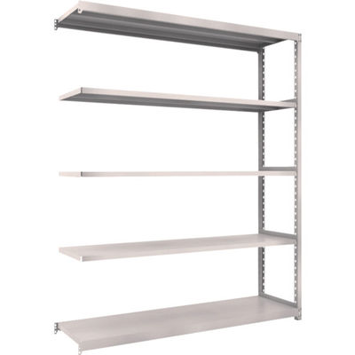 TRUSCO スチールラック M2型軽中量棚 1760X450XH2100 5段 連結 ネオグレー M2-7645B NG 1セット(1個)（直送品）