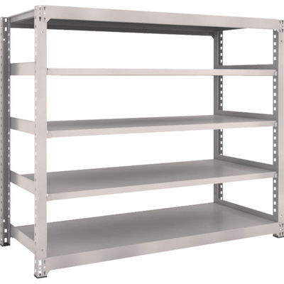 TRUSCO スチールラック M3型中量棚 1800×721×H1500 5段 単体 ネオグレー M3-5675 NG 1セット(1個)（直送品）