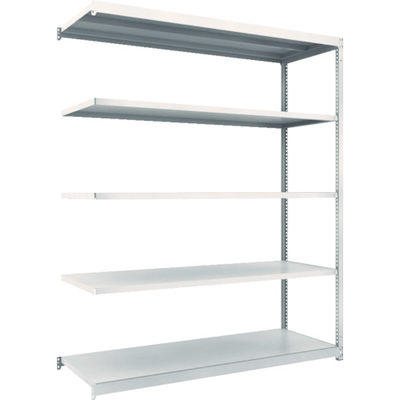 TRUSCO スチールラック M1.5型軽中量棚 1760X595XH2100 5段連結 ネオグレー M1.5-7665B NG（直送品）