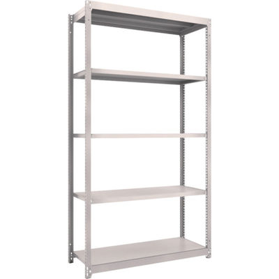 TRUSCO スチールラック M1.5型軽中量棚 1160X445XH2100 5段単体 ネオグレー M1.5-7445 NG（直送品）