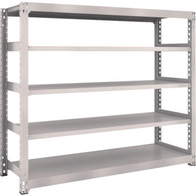 TRUSCO スチールラック M3型中量棚 1800×571×H1500 5段 単体 ネオグレー M3-5665 NG 1セット(1個)（直送品）