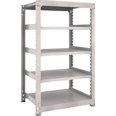 TRUSCO スチールラック M3型中量棚 900×721×H1500 5段 単体 ネオグレー M3-5375 NG 1セット(1個)（直送品）