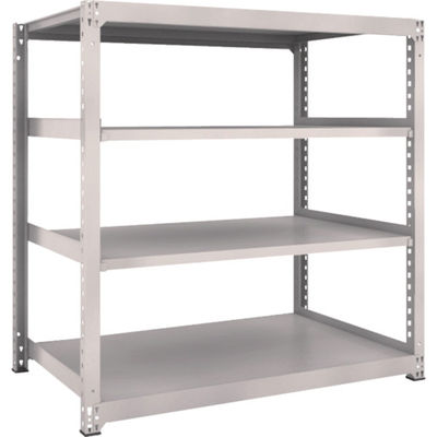 TRUSCO スチールラック M3型中量棚 1500×921×H1500 4段 単体 ネオグレー M3-5594 NG 1セット(1個)（直送品）