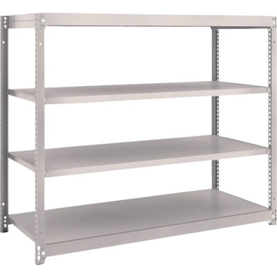 TRUSCO スチールラック M1.5型軽中量棚 1460×595×H1200 4段単体 ネオグレー M1.5-4564 NG（直送品）