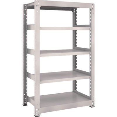 TRUSCO スチールラック M3型中量棚 900×571×H1500 5段 単体 ネオグレー M3-5365 NG 1セット(1個)（直送品）