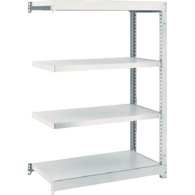 TRUSCO スチールラック M1.5型軽中量棚 860×445×H1200 4段連結 ネオグレー M1.5-4344B NG（直送品）