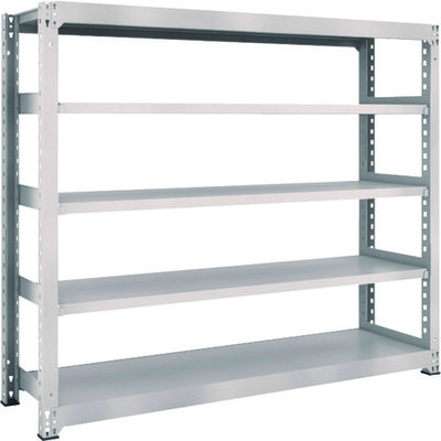 TRUSCO スチールラック M3型中量棚 1800×471×H1500 5段 単体 ネオグレー M3-5655 NG 1セット(1個)（直送品）