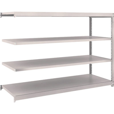 TRUSCO スチールラック M1.5型軽中量棚 1760×595×H1200 4段連結 ネオグレー M1.5-4664B NG（直送品）