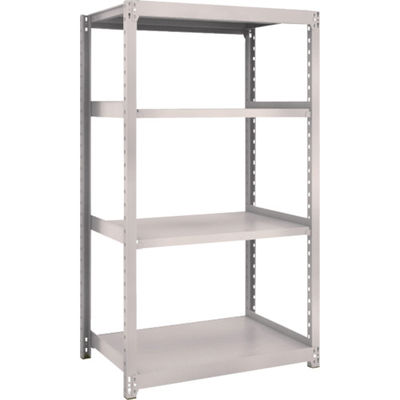 TRUSCO スチールラック M2型軽中量棚 860×600×H1500 4段 単体 ネオグレー M2-5364 NG 1セット(1個)（直送品）