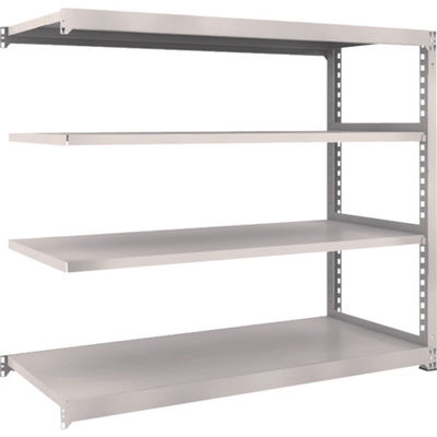 TRUSCO スチールラック M3型中量棚 1800×721×H1500 4段 連結 ネオグレー M3-5674B NG 1セット(1個)（直送品）
