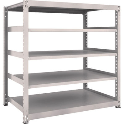 TRUSCO スチールラック M3型中量棚 1500×921×H1500 5段 単体 ネオグレー M3-5595 NG 1セット(1個)（直送品）