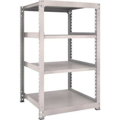 TRUSCO スチールラック M3型中量棚 900×921×H1500 4段 単体 ネオグレー M3-5394 NG 1セット(1個)（直送品）