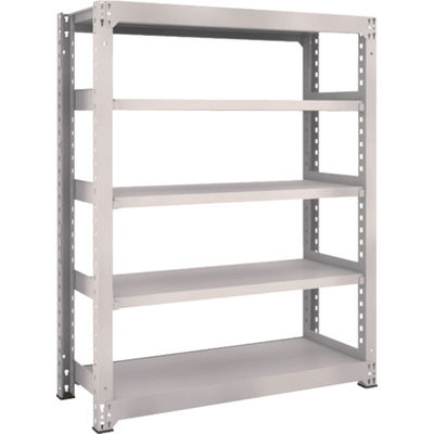 TRUSCO スチールラック M5型中量棚 1200×471×H1500 5段 単体 ネオグレー M5-5455 NG 1台(1個)（直送品）
