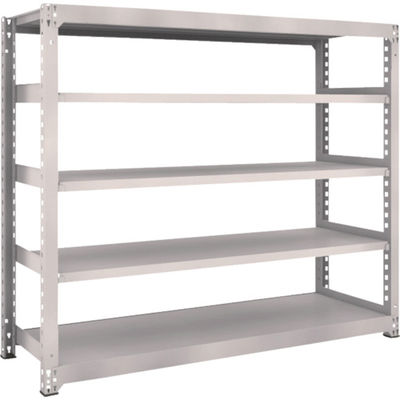 TRUSCO スチールラック M5型中量棚 1800×571×H1500 5段 単体 ネオグレー M5-5665 NG 1台(1個)（直送品）