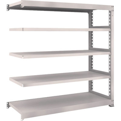 TRUSCO スチールラック M5型中量棚 1500×571×H1500 5段 連結 ネオグレー M5-5565B NG 1台(1個)（直送品）