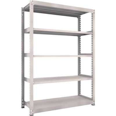 TRUSCO スチールラック M5型中量棚 1500X571XH2100 5段 単体 ネオグレー M5-7565 NG 1台(1個)（直送品）