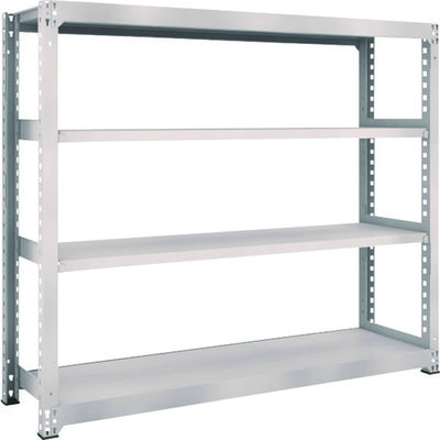 TRUSCO スチールラック M5型中量棚 1800×471×H1500 4段 単体 ネオグレー M5-5654 NG 1台(1個)（直送品）