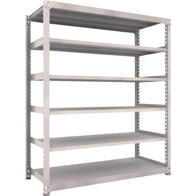 TRUSCO スチールラック M5型中量棚 1800×721×H2100 6段 単体 ネオグレー M5-7676 NG 1台(1個)（直送品）