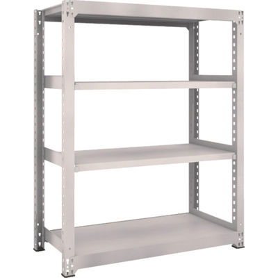 TRUSCO スチールラック M5型中量棚 1200×571×H1500 4段 単体 ネオグレー M5-5464 NG 1台(1個)（直送品）