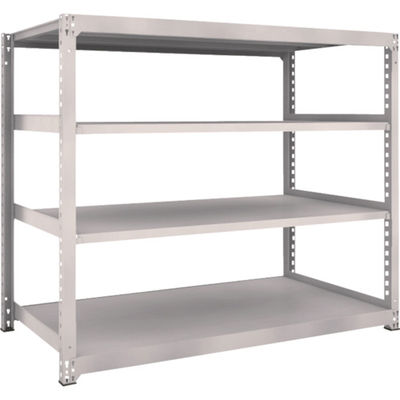 TRUSCO スチールラック M5型中量棚 1800×921×H1500 4段 単体 ネオグレー M5-5694 NG 1台(1個)（直送品）