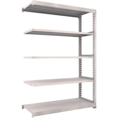 TRUSCO スチールラック M5型中量棚 1500X571XH2100 5段 連結 ネオグレー M5-7565B NG 1台(1個)（直送品）