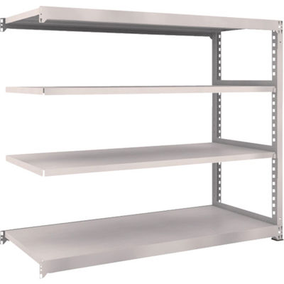 TRUSCO スチールラック M5型中量棚 1800×721×H1500 4段 連結 ネオグレー M5-5674B NG 1台(1個)（直送品）