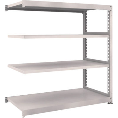 TRUSCO スチールラック M5型中量棚 1500×721×H1500 4段 連結 ネオグレー M5-5574B NG 1台(1個)（直送品）