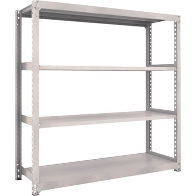 TRUSCO スチールラック M3型中量棚 1800×571×H1800 4段 単体 ネオグレー M3-6664 NG 1セット(1個)（直送品）
